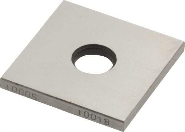 Value Collection - 0.10005" Square Steel Gage Block - Accuracy Grade 0 - A1 Tooling