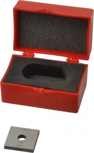 Value Collection - 0.145" Square Steel Gage Block - Accuracy Grade 0, Includes NIST Traceability Certification - A1 Tooling