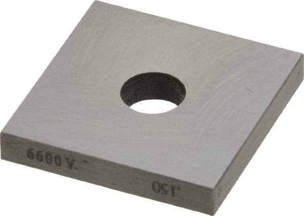 Value Collection - 0.15" Square Steel Gage Block - Accuracy Grade 0, Includes NIST Traceability Certification - A1 Tooling