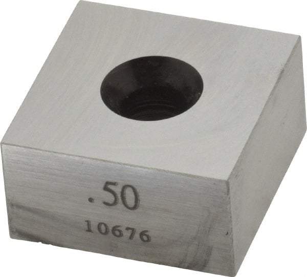 Value Collection - 0.5" Square Steel Gage Block - Accuracy Grade 0, Includes NIST Traceability Certification - A1 Tooling