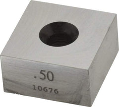 Value Collection - 0.5" Square Steel Gage Block - Accuracy Grade 0, Includes NIST Traceability Certification - A1 Tooling