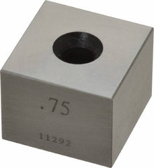 Value Collection - 0.75" Square Steel Gage Block - Accuracy Grade 0, Includes NIST Traceability Certification - A1 Tooling