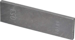 Value Collection - 0.053" Rectangular Steel Gage Block - Accuracy Grade 0 - A1 Tooling