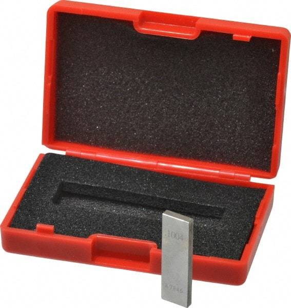 Value Collection - 0.1004" Rectangular Steel Gage Block - Accuracy Grade 0, Includes NIST Traceability Certification - A1 Tooling