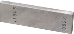 Value Collection - 0.1008" Rectangular Steel Gage Block - Accuracy Grade 0, Includes NIST Traceability Certification - A1 Tooling