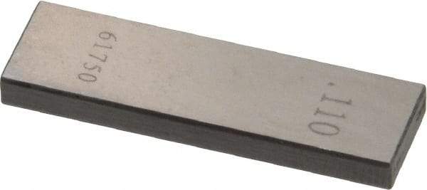 Value Collection - 0.11" Rectangular Steel Gage Block - Accuracy Grade 0, Includes NIST Traceability Certification - A1 Tooling