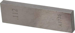 Value Collection - 0.112" Rectangular Steel Gage Block - Accuracy Grade 0, Includes NIST Traceability Certification - A1 Tooling