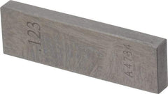 Value Collection - 0.123" Rectangular Steel Gage Block - Accuracy Grade 0, Includes NIST Traceability Certification - A1 Tooling