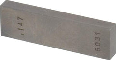 Value Collection - 0.147" Rectangular Steel Gage Block - Accuracy Grade 0, Includes NIST Traceability Certification - A1 Tooling