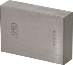 Value Collection - 0.95" Rectangular Steel Gage Block - Accuracy Grade 0, Includes NIST Traceability Certification - A1 Tooling