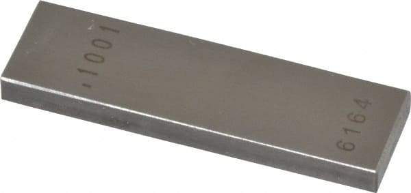 Value Collection - 0.1001" Rectangular Steel Gage Block - Accuracy Grade AS-1, Includes NIST Traceability Certification - A1 Tooling