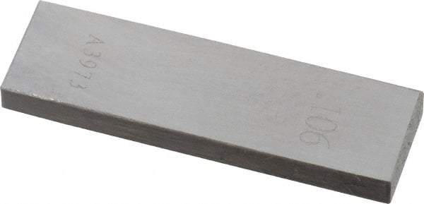 Value Collection - 0.106" Rectangular Steel Gage Block - Accuracy Grade AS-1, Includes NIST Traceability Certification - A1 Tooling