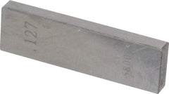 Value Collection - 0.127" Rectangular Steel Gage Block - Accuracy Grade AS-1, Includes NIST Traceability Certification - A1 Tooling