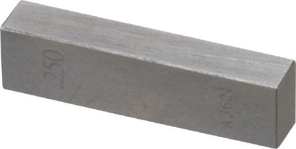 Value Collection - 0.25" Rectangular Steel Gage Block - Accuracy Grade AS-1, Includes NIST Traceability Certification - A1 Tooling