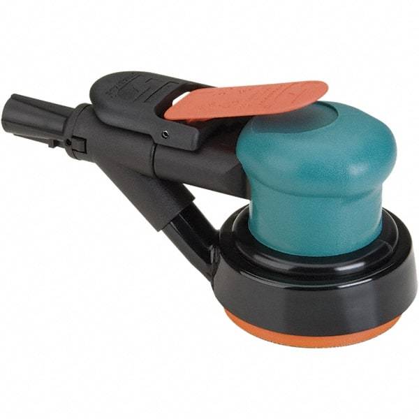 Dynabrade - 12,000 OPM, 14 CFM Air Consumption, Palm Air Orbital Sander - Round Pad, 1/4 NPT Inlet - A1 Tooling