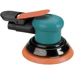 Dynabrade - 12,000 OPM, 14 CFM Air Consumption, Palm Air Orbital Sander - Round Pad, 1/4 NPT Inlet - A1 Tooling