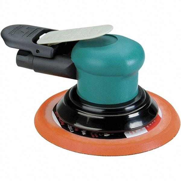 Dynabrade - 12,000 OPM, 14 CFM Air Consumption, Palm Air Orbital Sander - Round Pad, 1/4 NPT Inlet - A1 Tooling