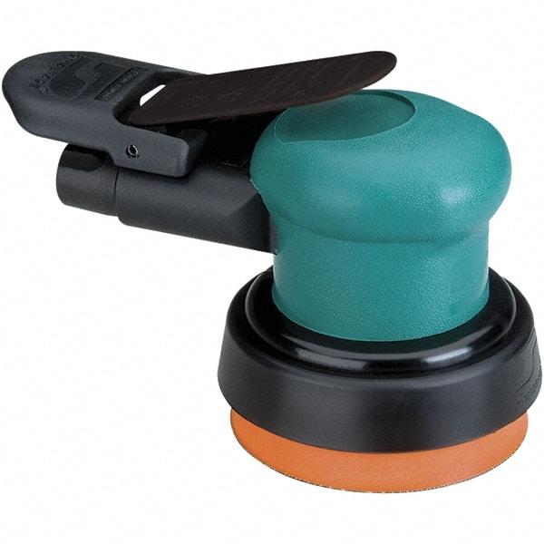 Dynabrade - 12,000 OPM, 14 CFM Air Consumption, Palm Air Orbital Sander - Round Pad, 1/4 NPT Inlet - A1 Tooling