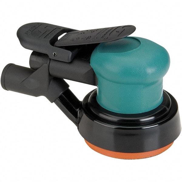 Dynabrade - 12,000 OPM, 14 CFM Air Consumption, Palm Air Orbital Sander - Round Pad, 1/4 NPT Inlet - A1 Tooling