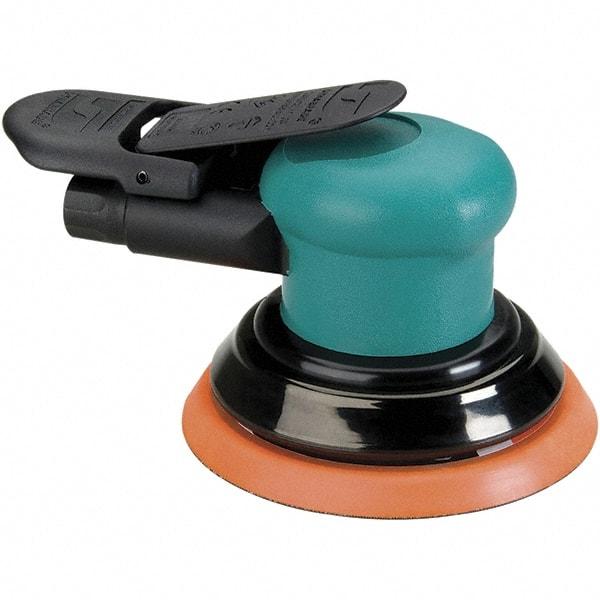 Dynabrade - 12,000 OPM, 14 CFM Air Consumption, Palm Air Orbital Sander - Round Pad, 1/4 NPT Inlet - A1 Tooling