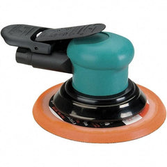 Dynabrade - 12,000 OPM, 14 CFM Air Consumption, Palm Air Orbital Sander - Round Pad, 1/4 NPT Inlet - A1 Tooling