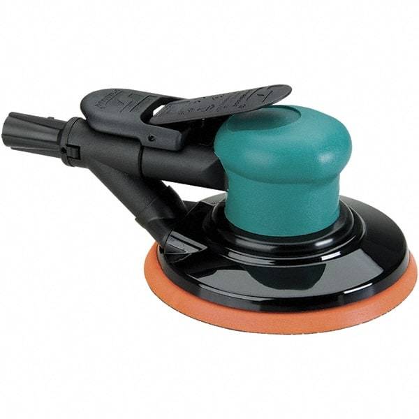 Dynabrade - 12,000 OPM, 14 CFM Air Consumption, Palm Air Orbital Sander - Round Pad, 1/4 NPT Inlet - A1 Tooling