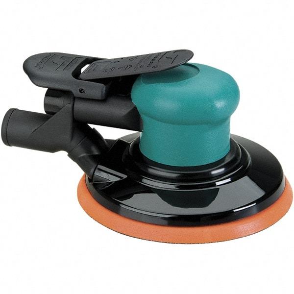 Dynabrade - 12,000 OPM, 14 CFM Air Consumption, Palm Air Orbital Sander - Round Pad, 1/4 NPT Inlet - A1 Tooling