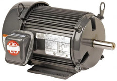 US Motors - 1.5 hp, TEFC Enclosure, No Thermal Protection, 1,770 RPM, 460 Volt, 60 Hz, Three Phase Premium Efficient Motor - Size 182 Frame, Rigid Mount, 2 Speed, Ball Bearings, 2.7 Full Load Amps, F Class Insulation, Reversible - A1 Tooling