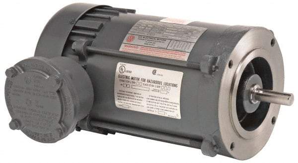 US Motors - 1/3 hp, 1,725 RPM, 208-230/460 Volt, Three Phase Motor - Size 56C Frame, C-Face Mount, 1.6-1.6/0.8 Full Load Amps, JA Class Insulation - A1 Tooling