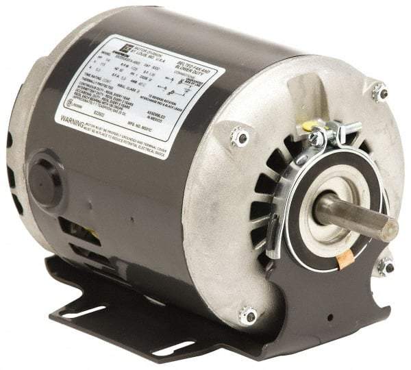 US Motors - 1/2 hp, ODP Enclosure, Auto Thermal Protection, 1,725 RPM, 115/230 Volt, 60 Hz, Industrial Electric AC/DC Motor - Size 56 Frame, Resilient Mount, 1 Speed, Sleeve Bearings, A Class Insulation, CW Drive End Rev - A1 Tooling