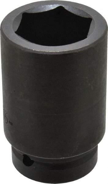 Proto - 1" Drive 1-11/16" Deep Impact Socket - 6 Points, 4" OAL - A1 Tooling