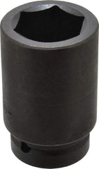 Proto - 1" Drive 1-11/16" Deep Impact Socket - 6 Points, 4" OAL - A1 Tooling