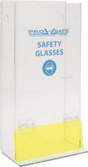 PRO-SAFE - 25 Pair Stack Style Acrylic Safety Glasses Dispenser - 8 Inch Wide x 18 Inch High x 4 Inch Deep, Wall Mount - A1 Tooling