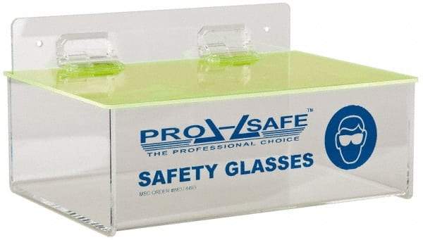 PRO-SAFE - 6 Pair Tray Style Acrylic Safety Glasses Dispenser - 9 Inch Wide x 3-1/4 Inch High x 6 Inch Deep, Table and Wall Mount - A1 Tooling