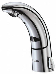 Sloan Valve Co. - Chrome Single Hole Electronic & Sensor Faucet with External Mixer - Powered by Battery, Standard Spout, 4" Mounting Centers - A1 Tooling