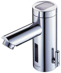 Sloan Valve Co. - Chrome Single Hole Electronic & Sensor Faucet with External Mixer - Powered by Battery, Standard Spout, 4" Mounting Centers - A1 Tooling