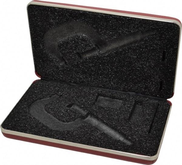 Starrett - Micrometer Case - 2" Max Measurement, Use with 2, 2A, 2M & 2MA Outside Micrometers - A1 Tooling