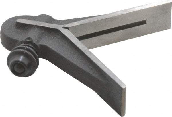 Starrett - 6 Inch Long Blade, Center Head - Black Wrinkle, Coated Cast Iron - A1 Tooling