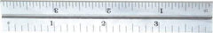 Starrett - 4 Inch Long Blade, 4R Graduation Combination Square Blade - Satin Chrome Finish, Steel, 1/64, 1/32 1/16 and 1/8 Inch Graduation - A1 Tooling