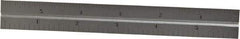 Starrett - 6 Inch Long Blade, 4R Graduation Combination Square Blade - Satin Chrome Finish, Steel, 1/64, 1/32 1/16 and 1/8 Inch Graduation - A1 Tooling