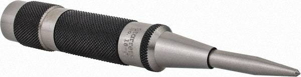 Starrett - 11/16" Automatic Center Punch - 5-1/4" OAL, Steel - A1 Tooling