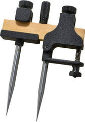 Starrett - 2-1/2; 3 Inch Leg, Die Cast, Black Wrinkle Finish, Trammels - Includes (2) Heads, (2) Points, Pencil Socket - A1 Tooling