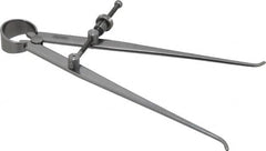 Starrett - 6 Inch Leg, Spring Joint, Steel, Polished, Inside Caliper - 6 Inch Max Measurement, 150mm Max Measurement, Flat Leg with Quick Nut Adjustment - A1 Tooling