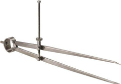 Starrett - 12 Inch Leg, Spring Joint, Forged Steel, Divider - 12 Inch Max Measurement, 300mm Max Measurement, Round Leg - A1 Tooling