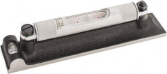 Starrett - 6" Long, 0.0050 & 0.0500" Graduation Sensitivity per 10", 2 Vials, Machinists' Level - Cast Iron, 1-3/32" Wide - A1 Tooling