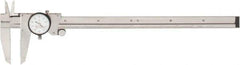 Starrett - 0" to 12" Range, 0.001" Graduation, 0.1" per Revolution, Dial Caliper - White Face, 2-1/2" Jaw Length, Accurate to 0.001" - A1 Tooling