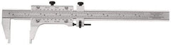 Starrett - 0 to 60" Steel Vernier Caliper - 0.0010" Graduation, 3" Jaw Depth, 0.0005" Accuracy - A1 Tooling