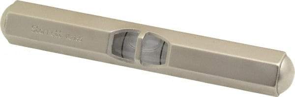 Starrett - 3-1/2 Inch Long, Horizontal, Tubular and Pocket Level - Satin Nickel-Plated, 1 Vial - A1 Tooling