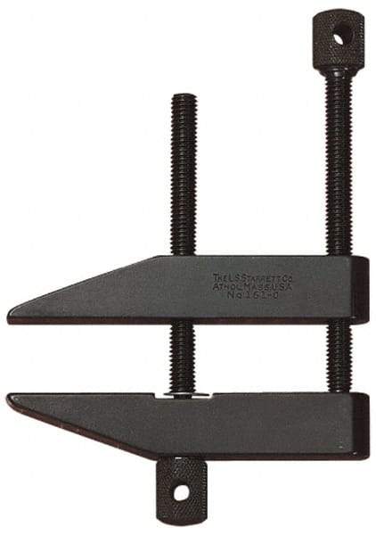 Starrett - 3/4" Max Capacity, 1-5/8" Jaw Length, Parallel Clamp - Hardened Steel, 21/32" Reach - A1 Tooling