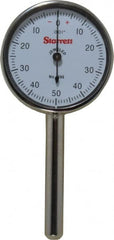 Starrett - 0.2" Range, 0-50-0 Dial Reading, 0.001" Graduation Dial Drop Indicator - 1-7/16" Dial - A1 Tooling